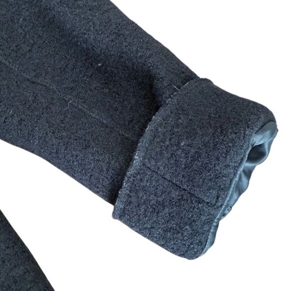 Burberry Jacket Coat Wool Button Black 12 Year/152 CM - Picture 5 of 10